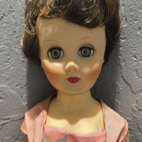24" Vintage Rubber Vinyl Body Doll 40s 50s 60s - Picture 2 of 10